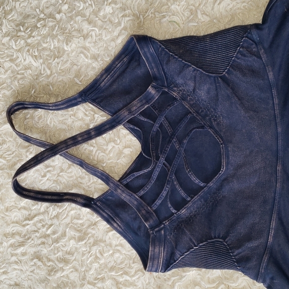 Free People Good Karma Dress Navy M/L Nwot - Picture 11 of 16